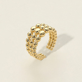 SECRET BOX_Stainless Steel Bubble Adjustable Ring