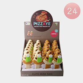 24PCS - Portable Pizzaye Handheld Fans