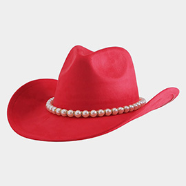 Pearl Band Accent Cowboy Western Hat