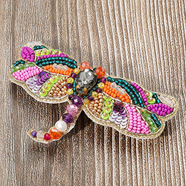 Beaded Dragonfly Barrette