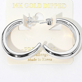 14K Gold Dipped Hypoallergenic Hoop Earrings
