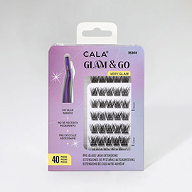 40PCS - Glam and Go Very Glam Pre-glued Individual Lash Clusters
