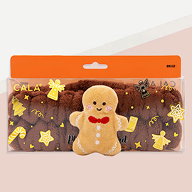 Gingerbread Plush Bath Headband