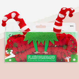 Elf Legs Plush Bath Headband