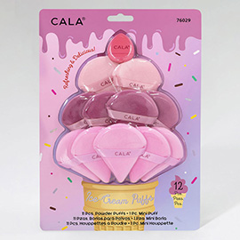 12PCS - Ice Cream Makeup Puffs