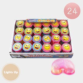 24PCS - Light Up Rainbow Magic Spring Toys