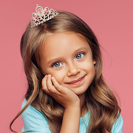 Rhinestone Pave Mini Tiara