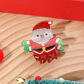 Santa Claus Hair Claw Clip
