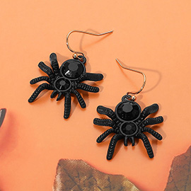 Creepy Crawly Halloween Spider Dangle Earrings