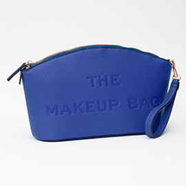 Faux Leather THE MAKE UP BAG Message Pouch Bag / Beauty Organizer Bag