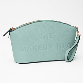 Faux Leather THE MAKE UP BAG Message Pouch Bag / Beauty Organizer Bag