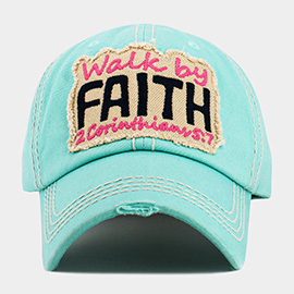 WALK BY FAITH Vintage Baseball Cap