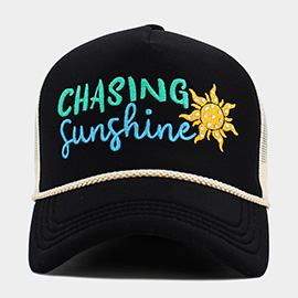CHASING SUNSHINE Mesh Back Trucker Hat