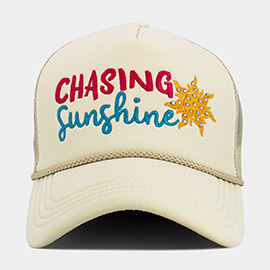 CHASING SUNSHINE Mesh Back Trucker Hat