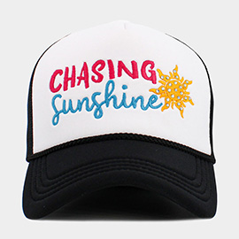 CHASING SUNSHINE Mesh Back Trucker Hat