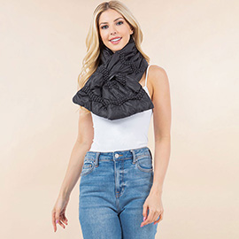 Cozy Winter Quilted Puffer Scarf