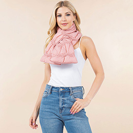 Cozy Winter Quilted Puffer Scarf