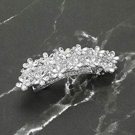 Floral Stone Embellished Barrette