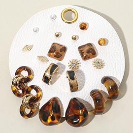 10Pairs - Assorted Fashion Earring Set