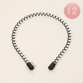12PCS - Spiral Coil Headbands