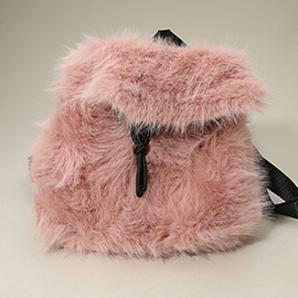 Faux Fur Cozy Backpack