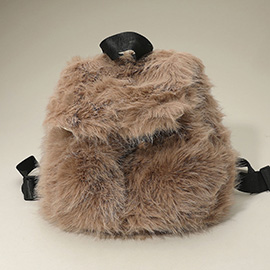 Faux Fur Cozy Backpack