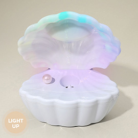 Light Up Clam Shell Shaped LED Decor Night Light Stand Anti-Gravity Humidifier
