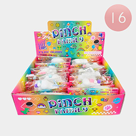 16PCS - Pinch Family Animal Character Squishy Toys