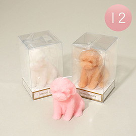 12PCS - Dog Shaped Scented Candles