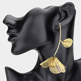 Bold Flower Petal Drop Earrings