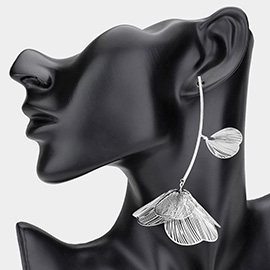 Bold Flower Petal Drop Earrings