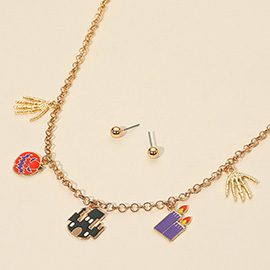 Spooky Halloween Charm Station Necklace