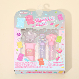 4PCS - HOT FOCUS Kids Glossy Lips Set