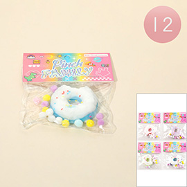 12PCS - Pinchy Family Donut Squishy Toys