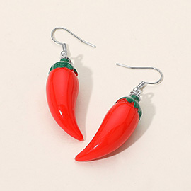 Spicy Chili Pepper Dangle Earrings