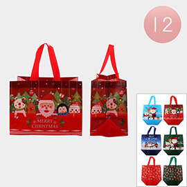 12PCS - Reusable Christmas Shopping Gift Bags