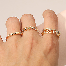 4PCS - Metal Stackable Rings