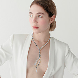 Snake Head Adjustable Statement Necklace