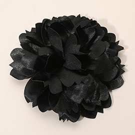Oversized Statement Satin Floral Pin Brooch / Hair Clip