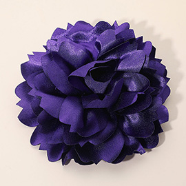 Oversized Statement Satin Floral Pin Brooch / Hair Clip
