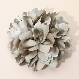 Oversized Statement Satin Floral Pin Brooch / Hair Clip