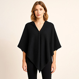 Solid Triangle Poncho / Scarf