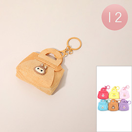 12PCS - Monster Bunny Character Mini Bag Keychains