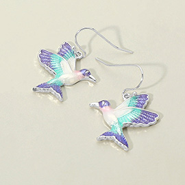 Ombre Hummingbird Dangle Earrings