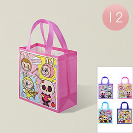 12PCS - Monster Bunny Character Printed Reusable Gift Bags