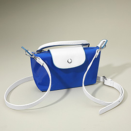 Compact Two Tone Handbag / Crossbody Bag