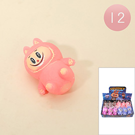 12PCS - Monster Bunny Figure Squishy Toy