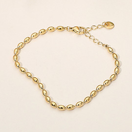 SECRET BOX_Stainless Steel Beaded Chain Bracelet