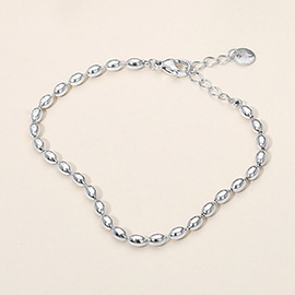 SECRET BOX_Stainless Steel Beaded Chain Bracelet