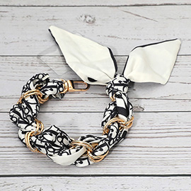 Fabric Scarf Chain Phone Holder Bracelet Wristlet Strap